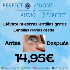 PROMOCIÓN LENTILLAS DIARIAS POR 14,95€